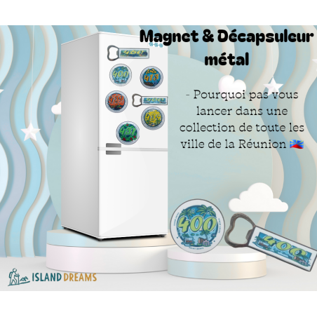 Décapsuleur magnet métal