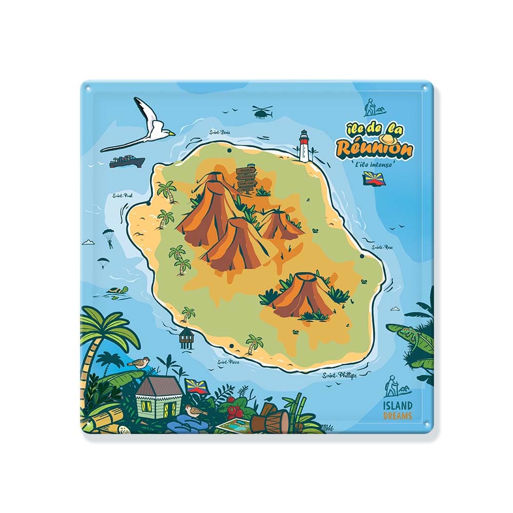Carte Magnétique de La Réunion
