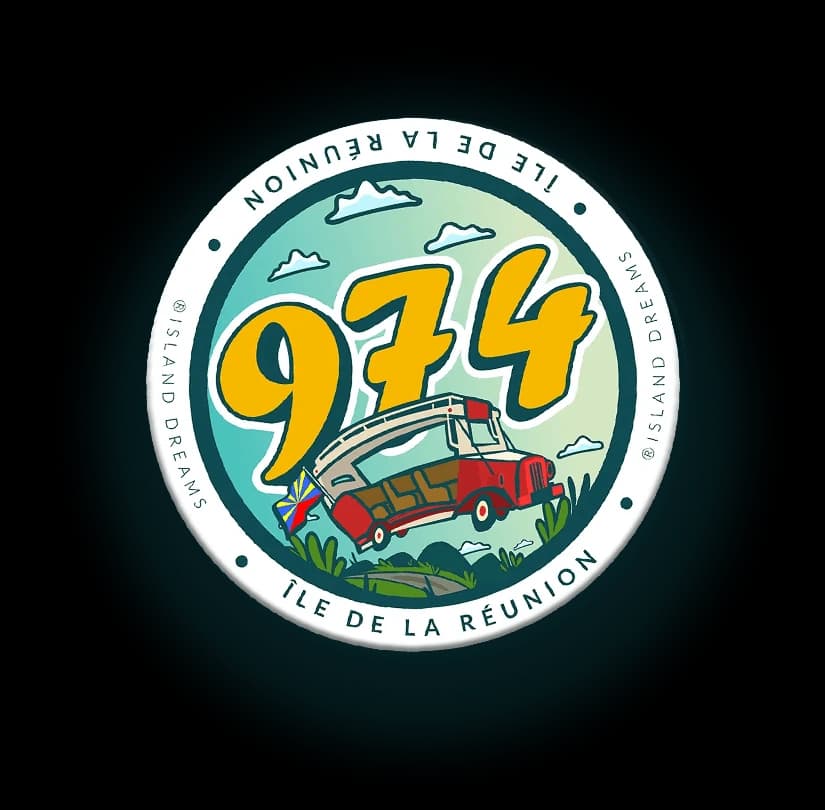 Magnet principal 974 Île de La Réunion