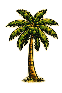 Cocotier illustré